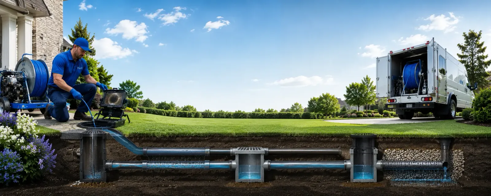 Outdoor drain cleaning information for Ruso, ND